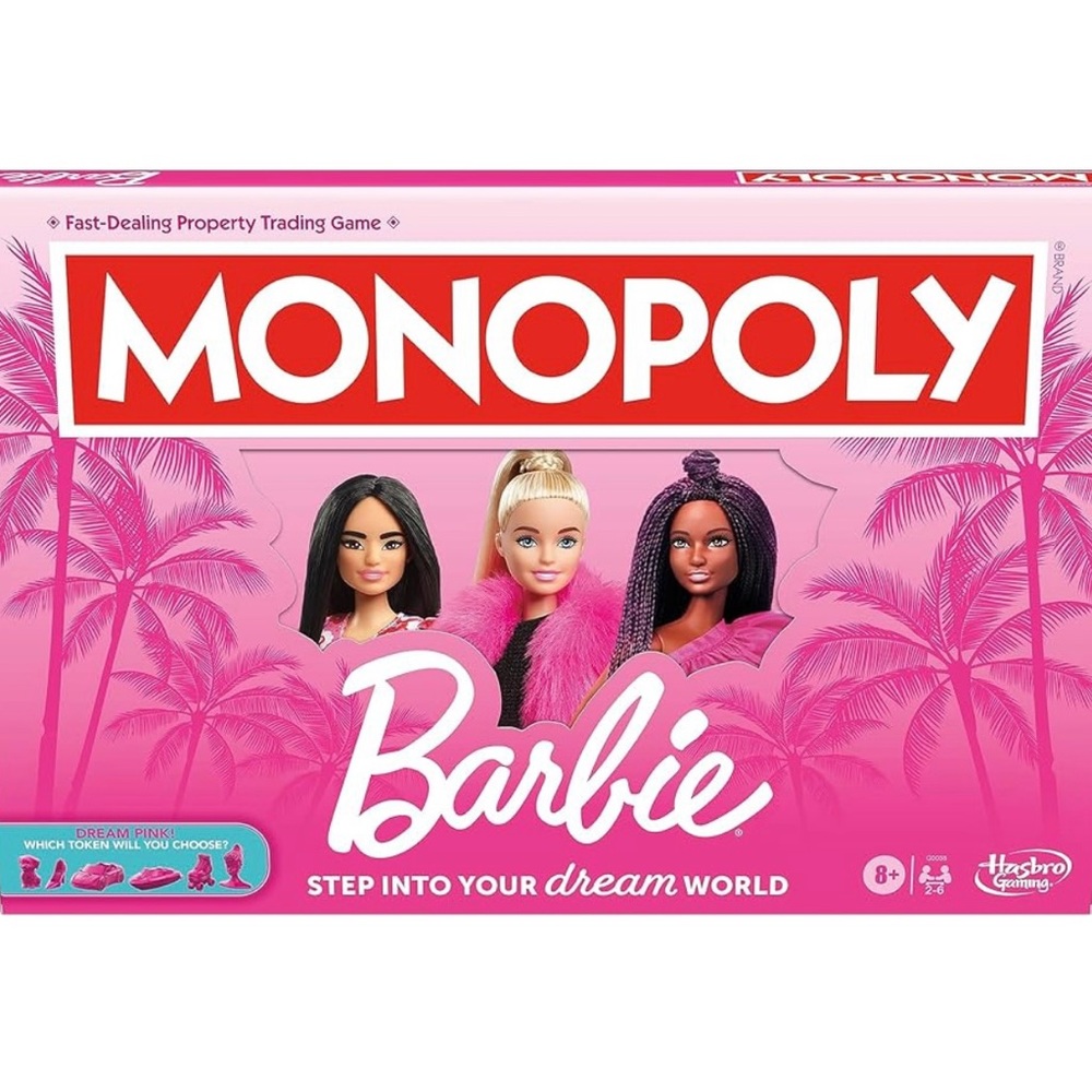 Monopoly Barbie Edition Board Game Ages 8+ 🩷 2-6 Players NIB